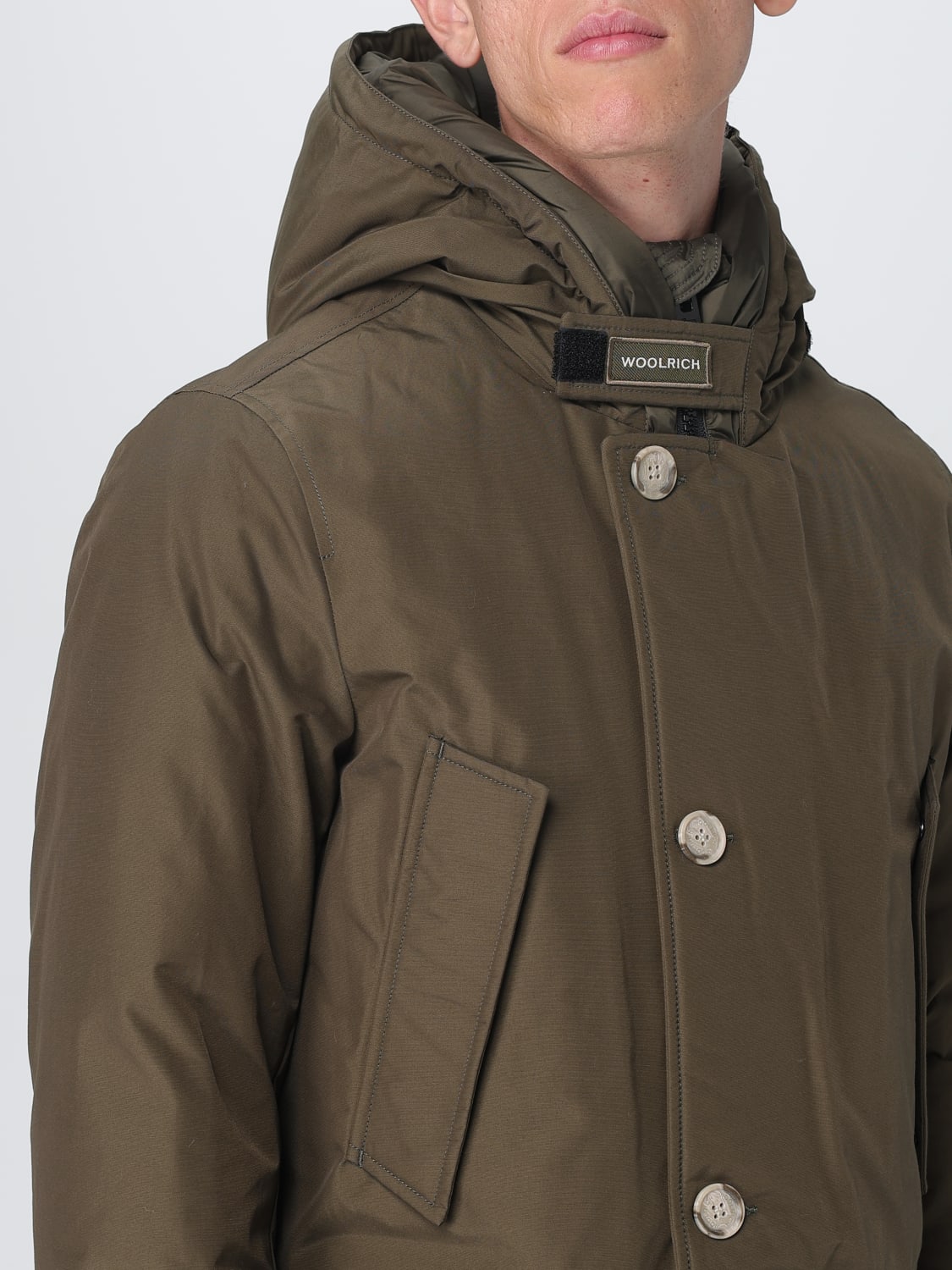 WOOLRICH COAT: Jacket men Woolrich, Green - Img 4