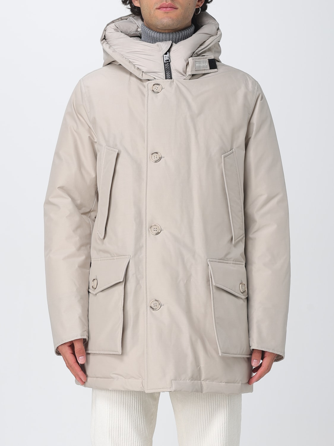 WOOLRICH COAT: Jacket men Woolrich, Beige - Img 1