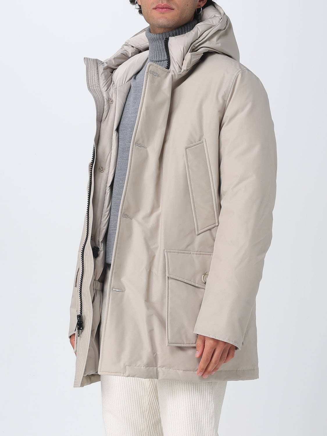 WOOLRICH COAT: Jacket men Woolrich, Beige - Img 3