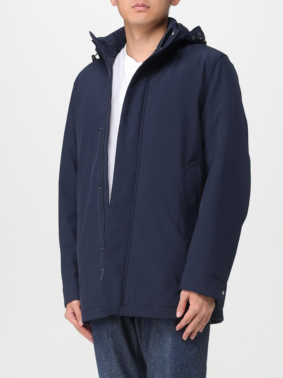 WOOLRICH GIACCA: Giubbotto Woolrich in nylon con cappuccio , Blue - Img 3