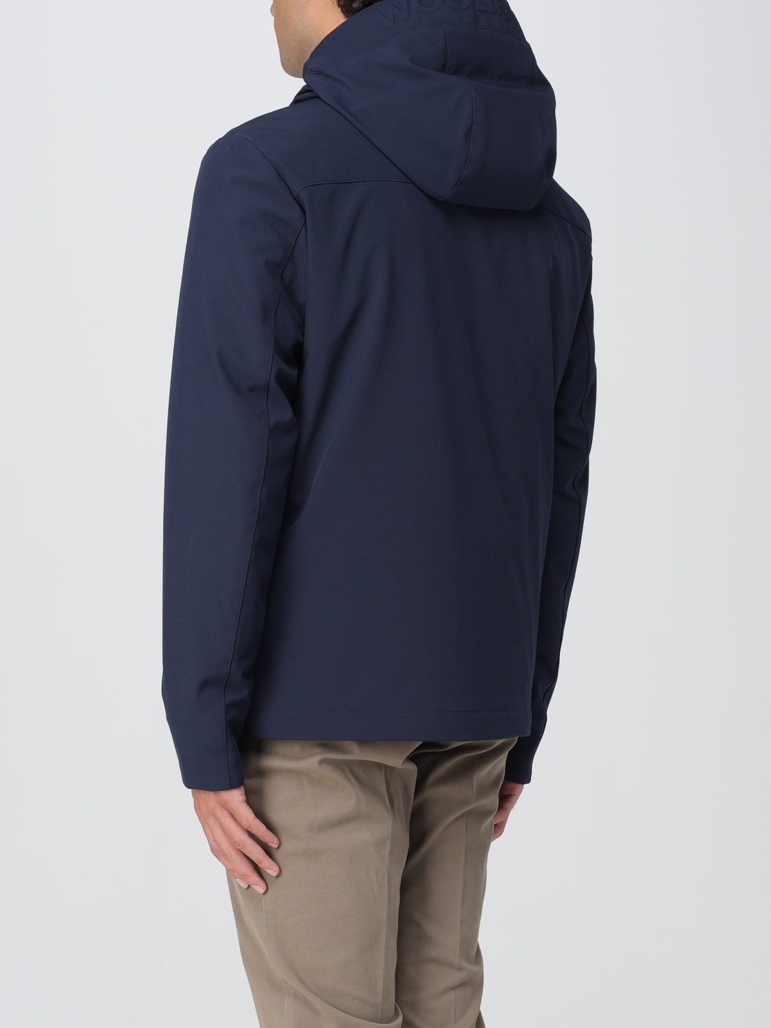 WOOLRICH GIACCA: Giubbotto con cappuccio Woolrich in nylon stretch , Blue - Img 2