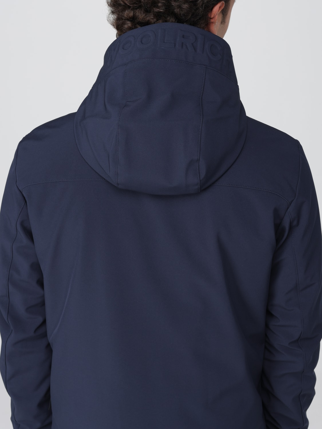 WOOLRICH GIACCA: Giubbotto con cappuccio Woolrich in nylon stretch , Blue - Img 4