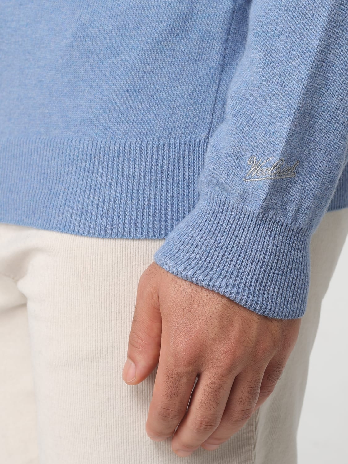 WOOLRICH PULLOVER: Pullover herren Woolrich, Hellblau - Img 3