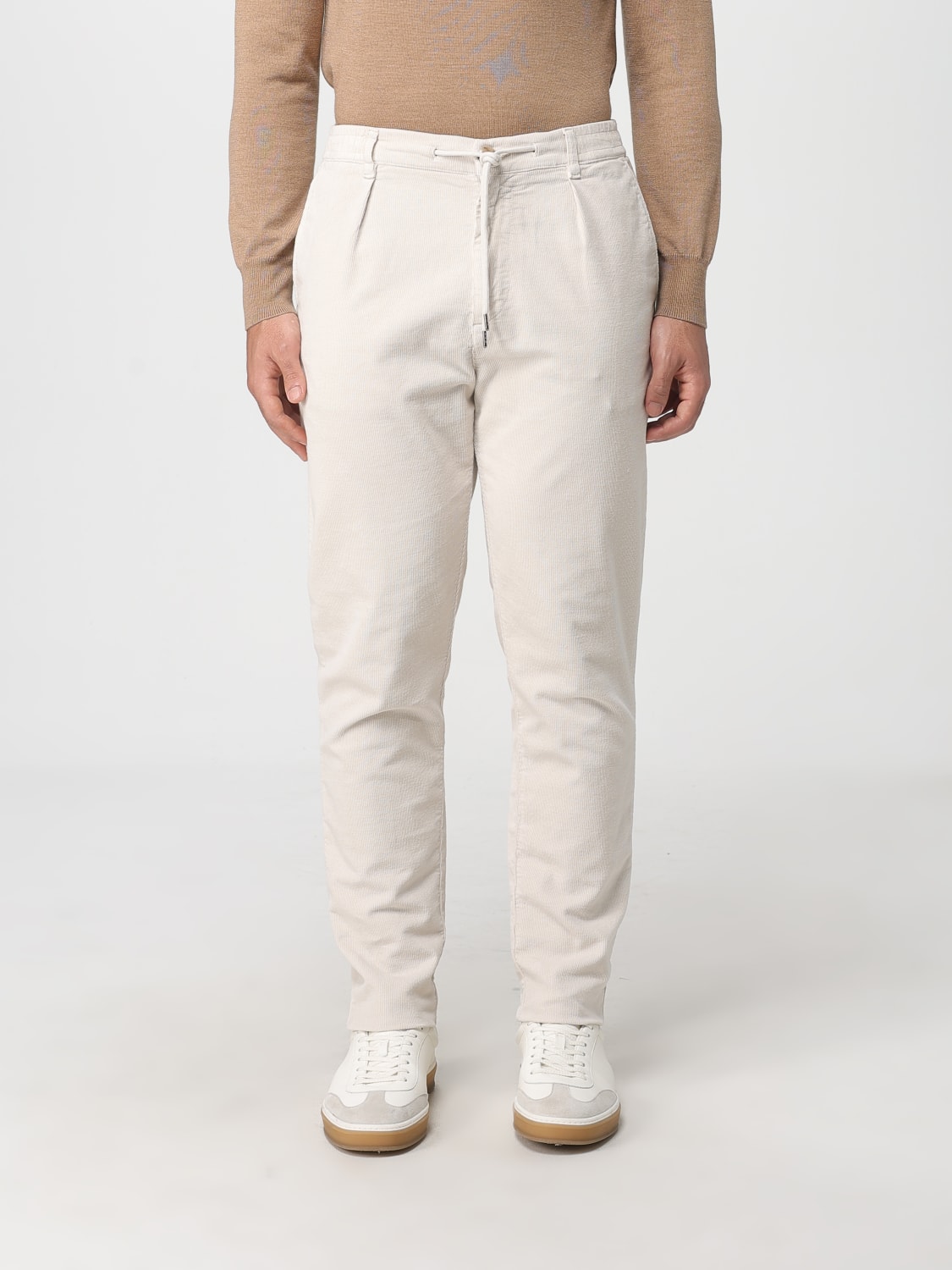 WOOLRICH PANTALONI: Pantalone classico Woolrich in velluto a coste , Avorio - Img 1