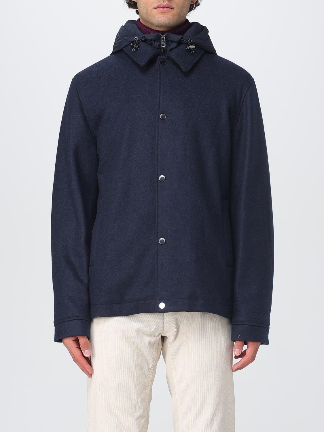 WOOLRICH ジャケット: ジャケット メンズ Woolrich, ブルー - Img 1