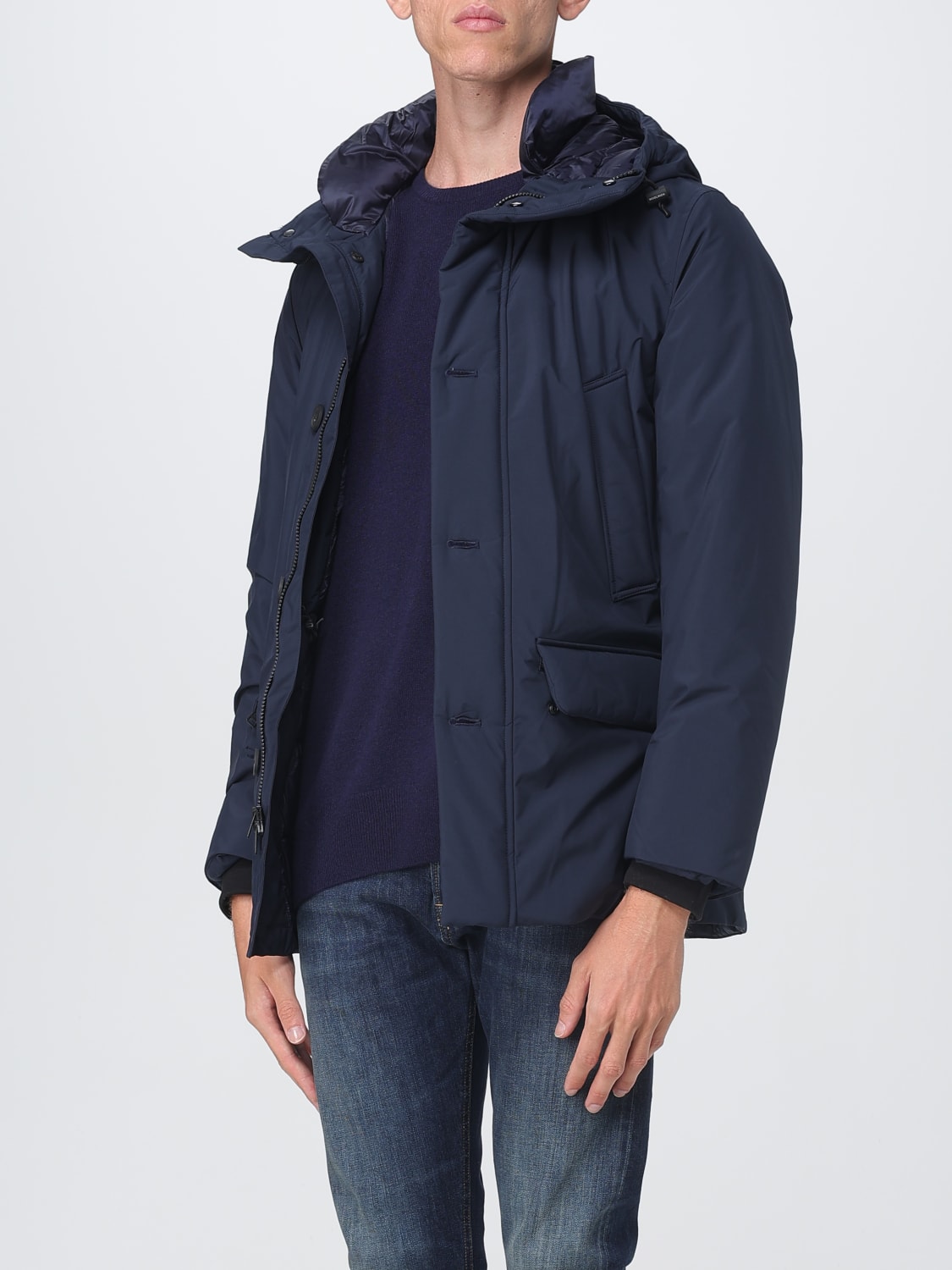 WOOLRICH COAT: Jacket men Woolrich, Blue - Img 3