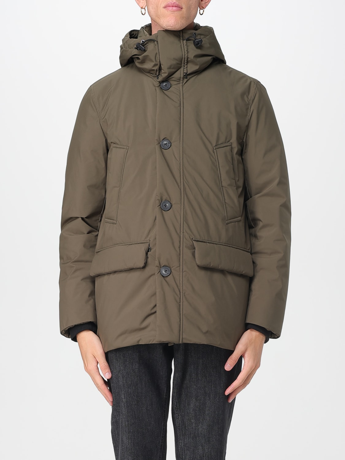 WOOLRICH COAT: Jacket men Woolrich, Green - Img 1