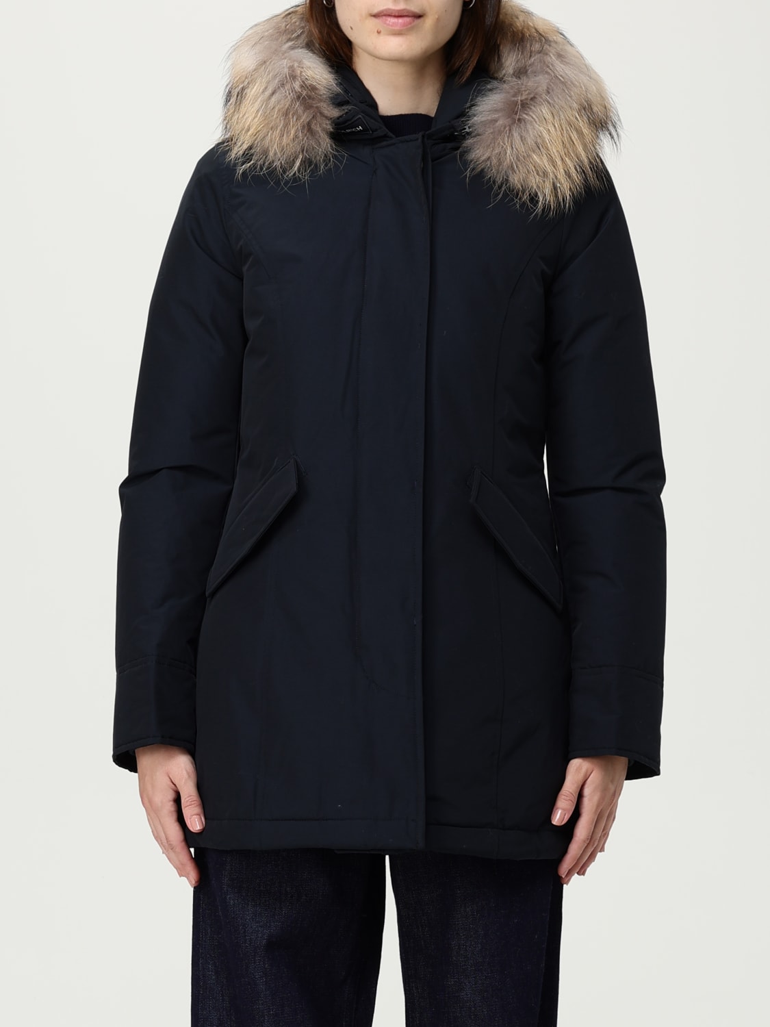 WOOLRICH COAT: Jacket woman Woolrich, Blue - Img 1