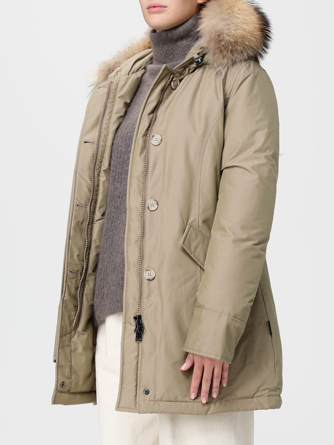 WOOLRICH COAT: Jacket woman Woolrich, Sand - Img 3