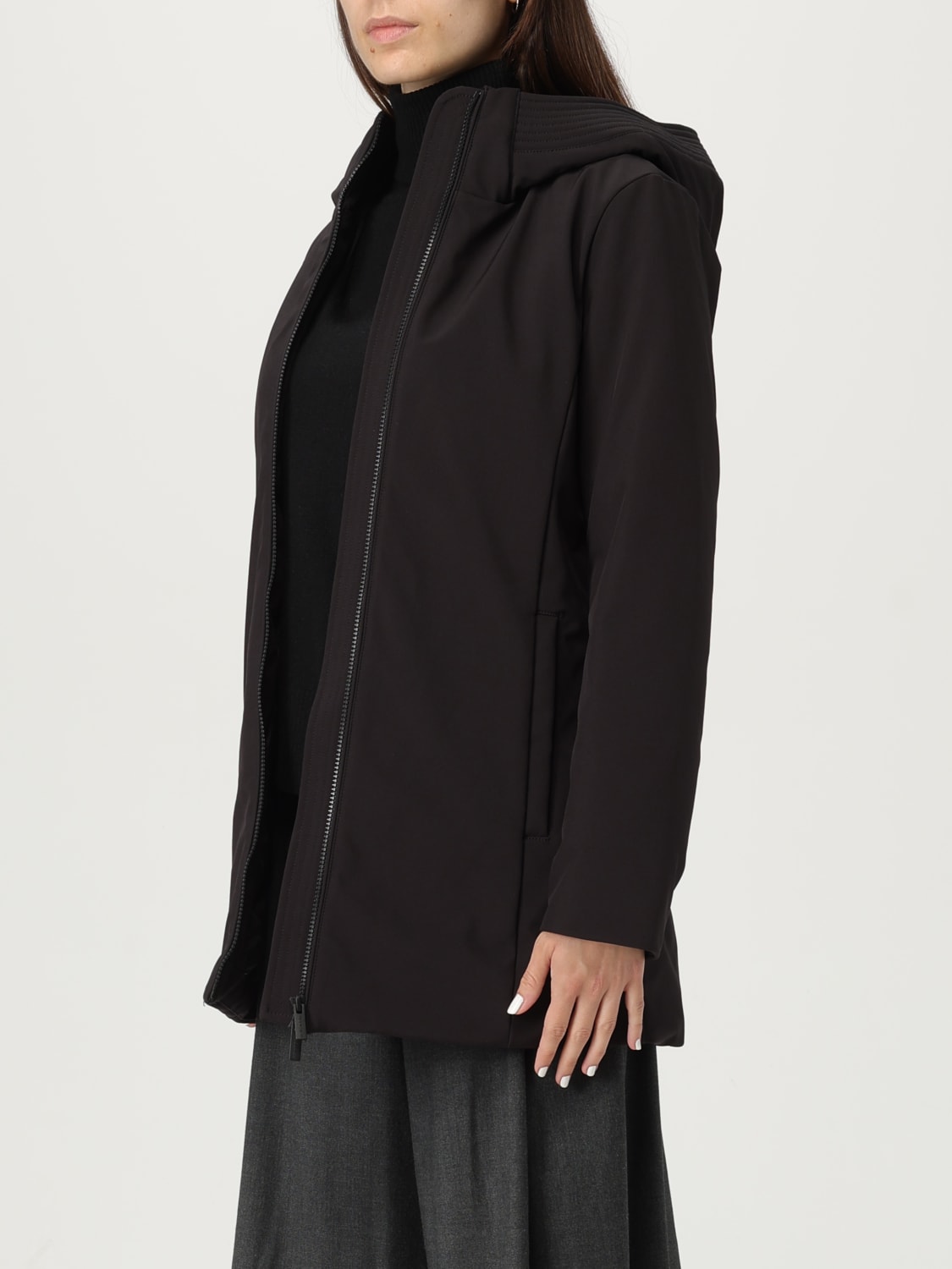 WOOLRICH COAT: Jacket woman Woolrich, Black - Img 3