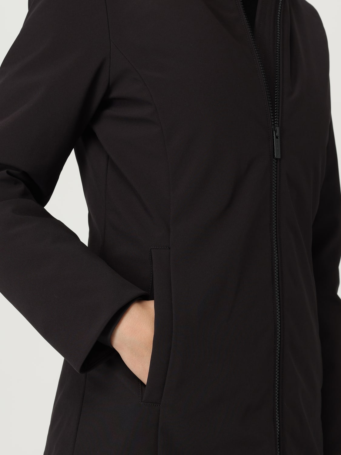 WOOLRICH COAT: Jacket woman Woolrich, Black - Img 4