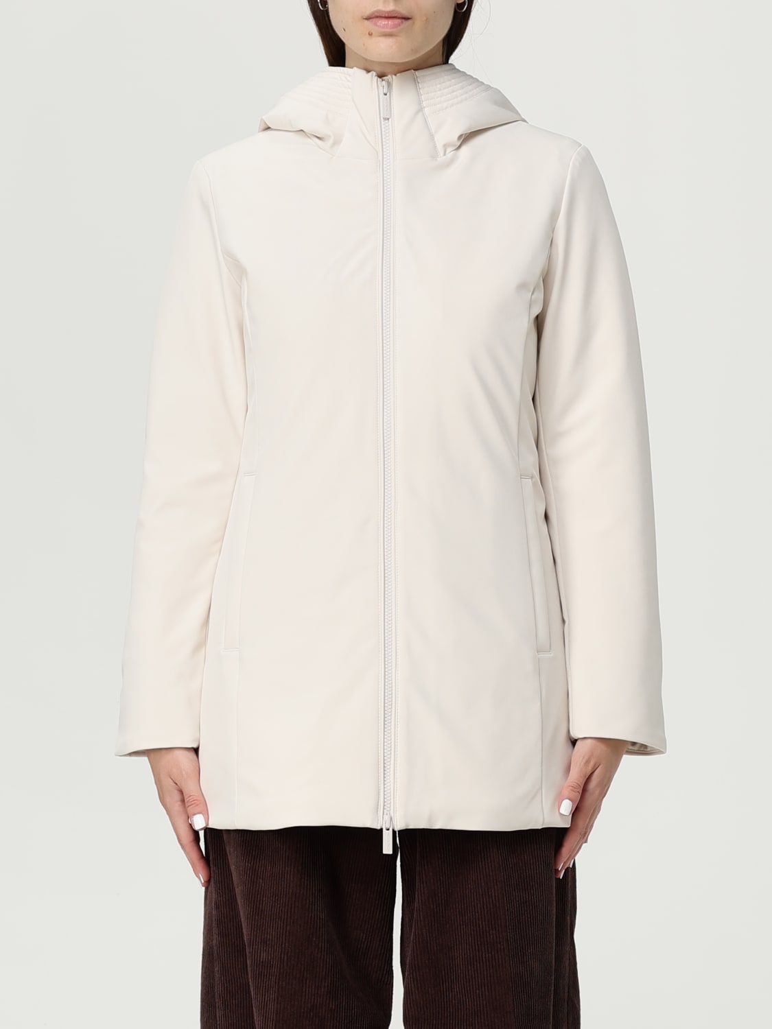 WOOLRICH COAT: Jacket woman Woolrich, Cream - Img 1
