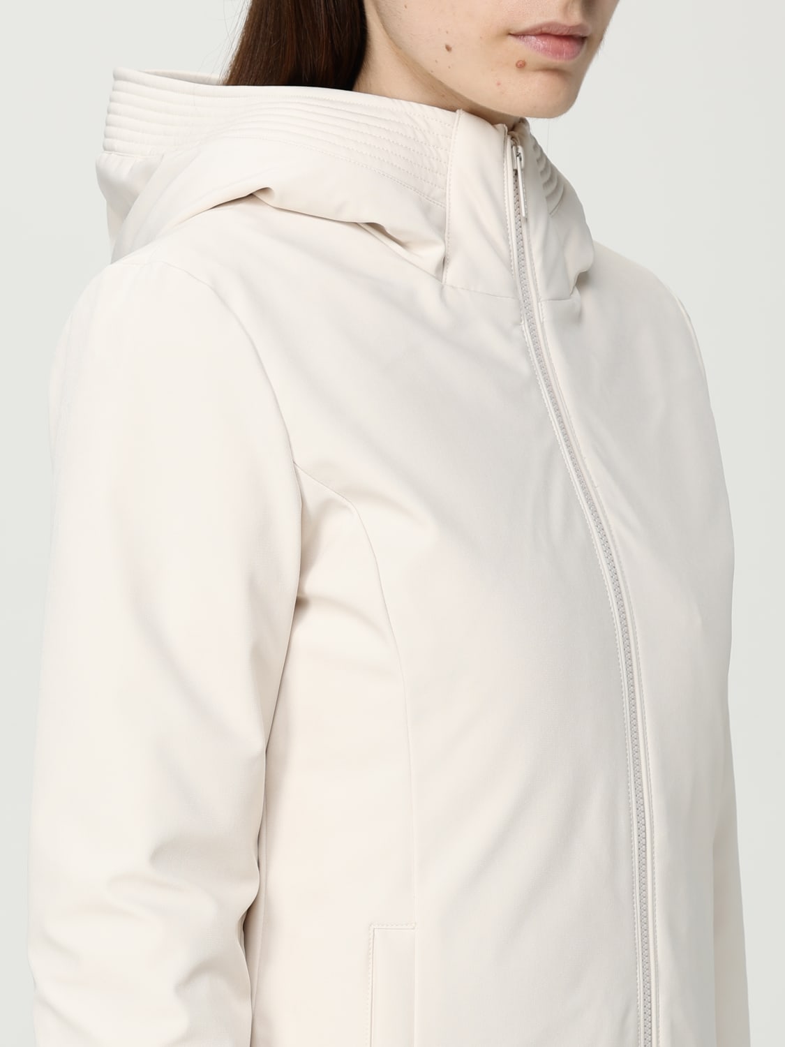 WOOLRICH COAT: Jacket woman Woolrich, Cream - Img 4