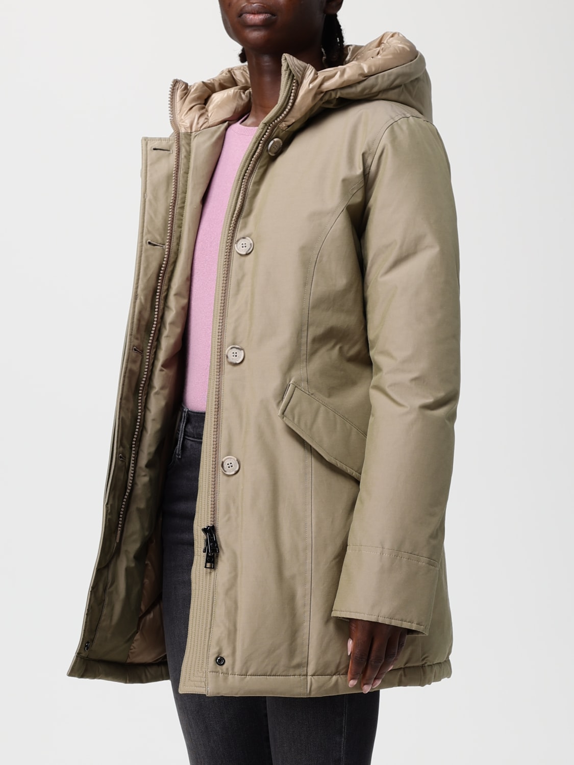 WOOLRICH COAT: Jacket woman Woolrich, Sand - Img 3