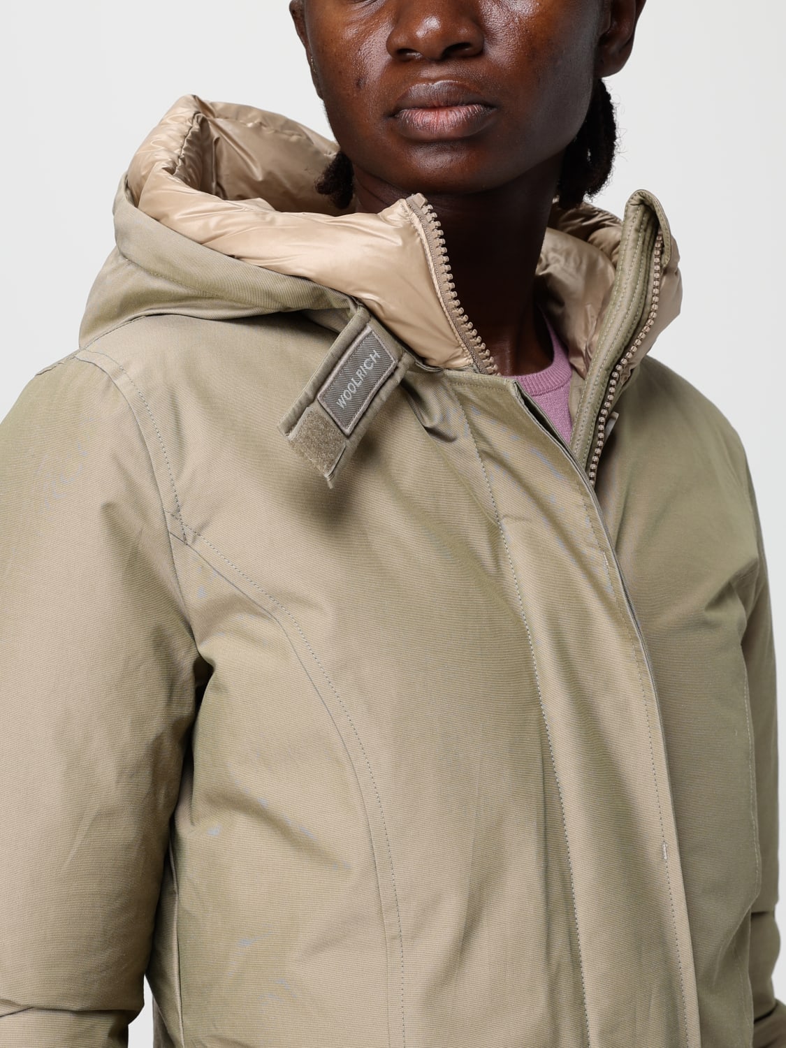 WOOLRICH COAT: Jacket woman Woolrich, Sand - Img 4