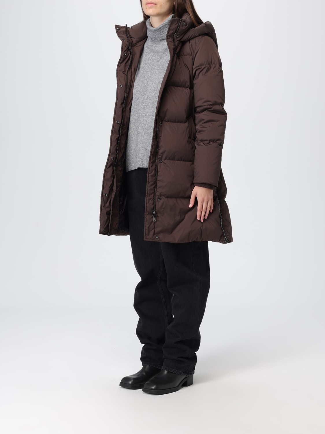 WOOLRICH CHAQUETA: Chaqueta mujer Woolrich, Marrón Oscuro - Img 3