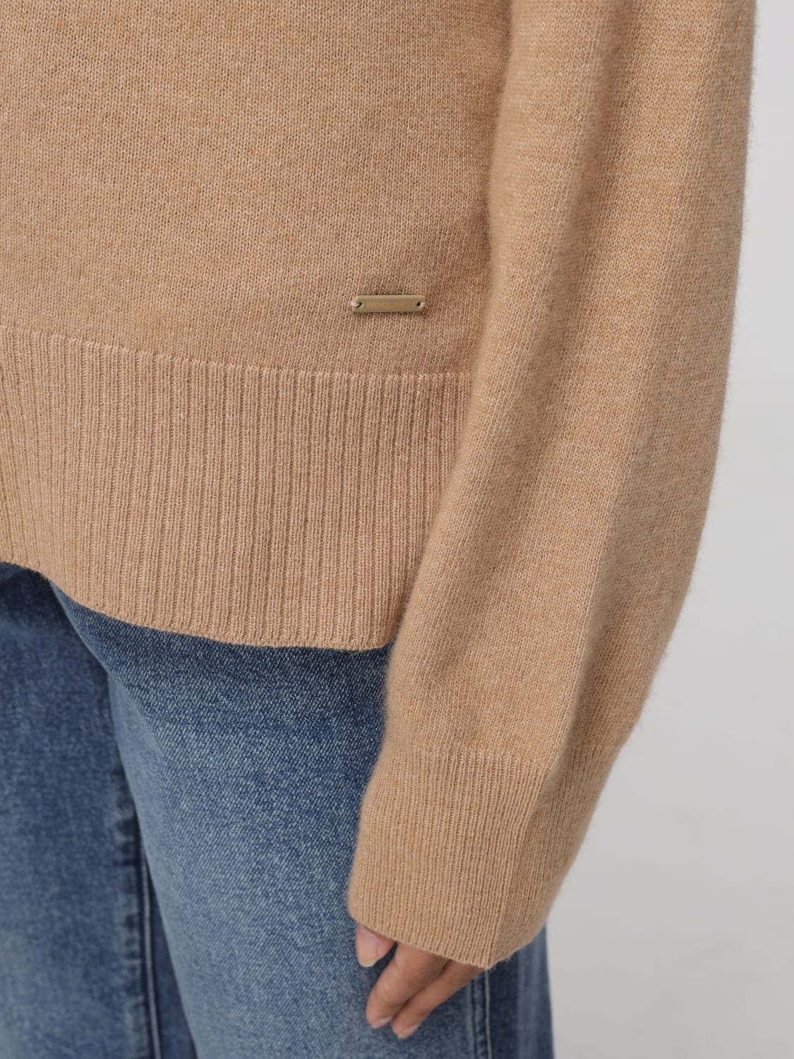 WOOLRICH SWEATER: Sweater woman Woolrich, Beige - Img 3