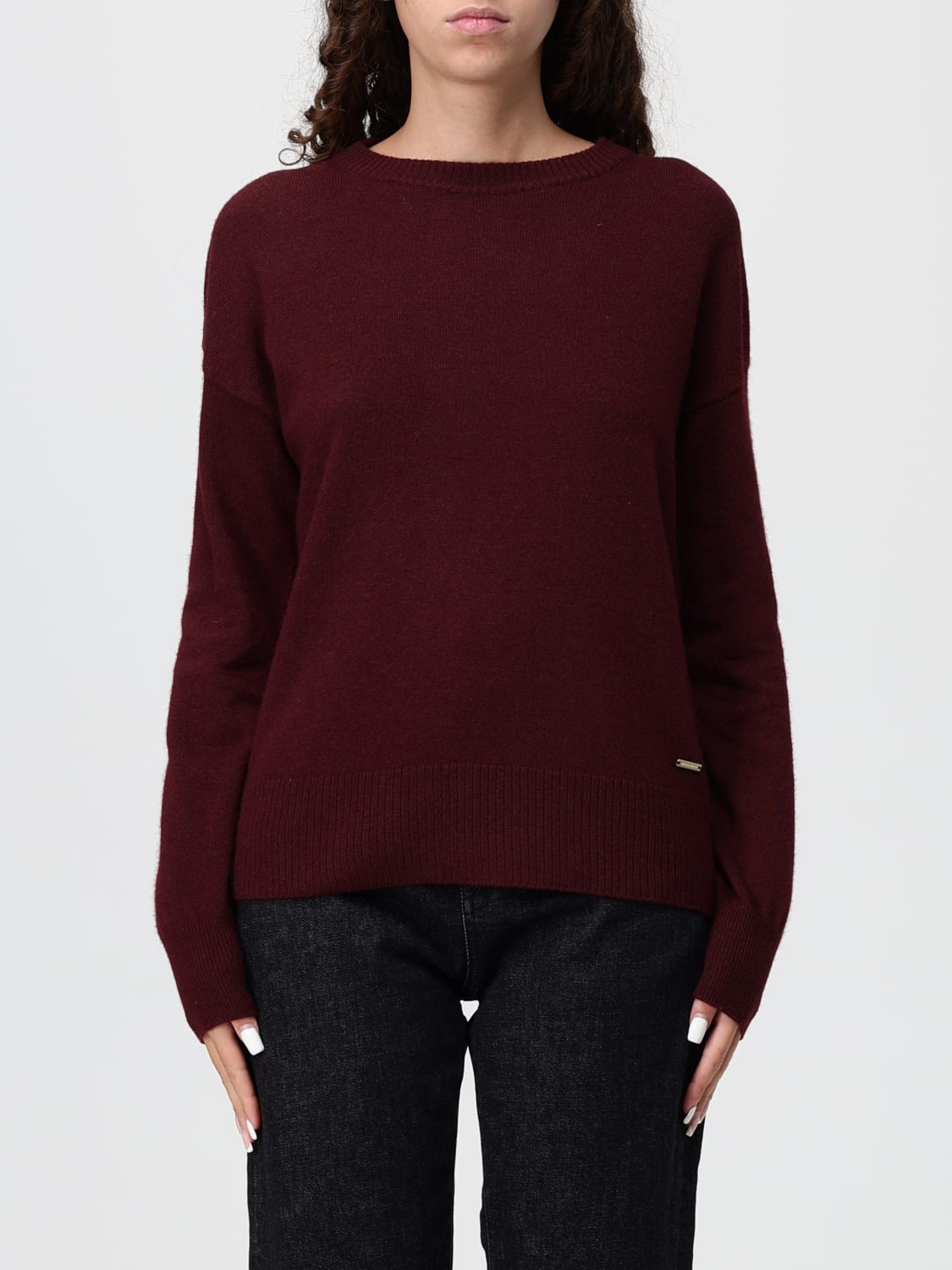 WOOLRICH PULLOVER: Pullover damen Woolrich, Weinrot - Img 1