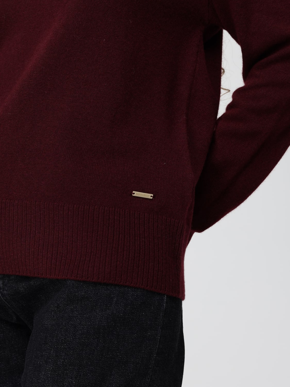 WOOLRICH PULLOVER: Pullover damen Woolrich, Weinrot - Img 3