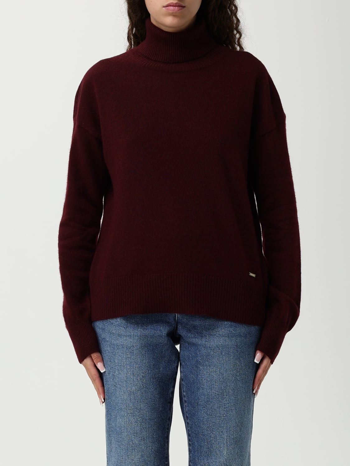 WOOLRICH PULLOVER: Pullover damen Woolrich, Weinrot - Img 1