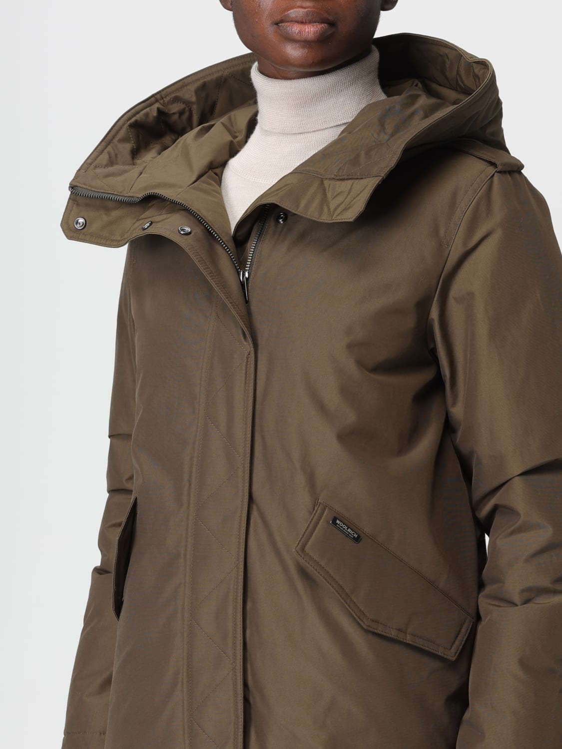 WOOLRICH CHAQUETA: Chaqueta mujer Woolrich, Verde Bosque - Img 4