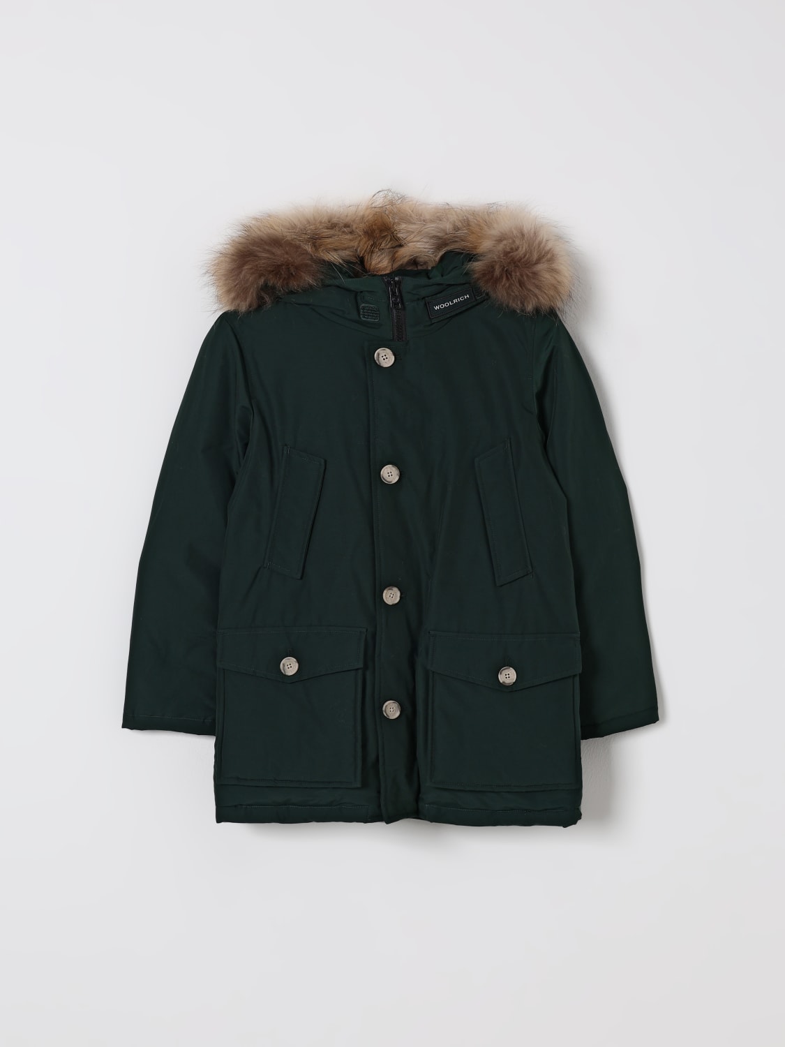 WOOLRICH COAT: Jacket kids Woolrich, Green - Img 1