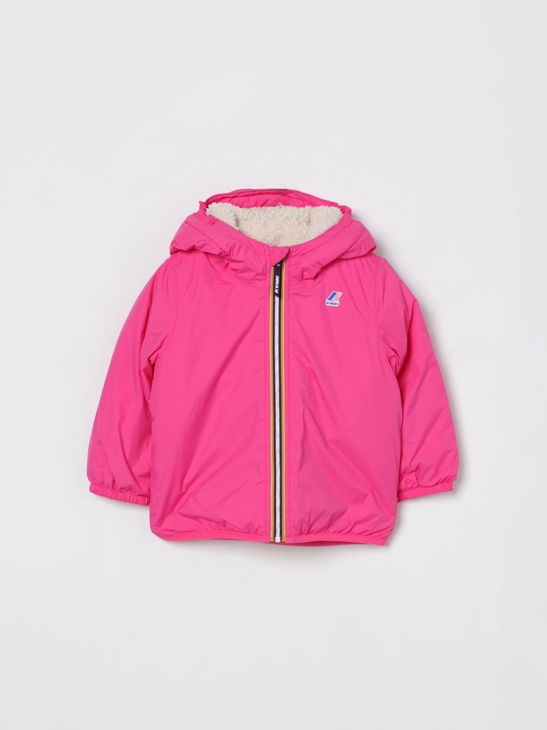 K-WAY JACKET: Jacket kids K-way, Fuchsia - Img 1
