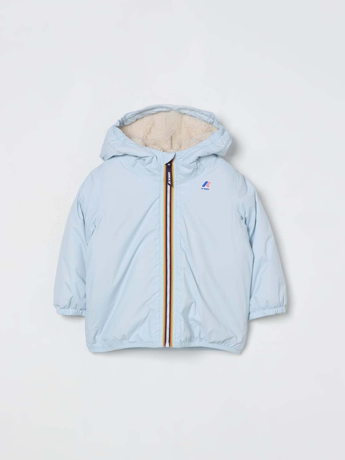 K-WAY JACKET: Jacket kids K-way, Sky Blue - Img 1