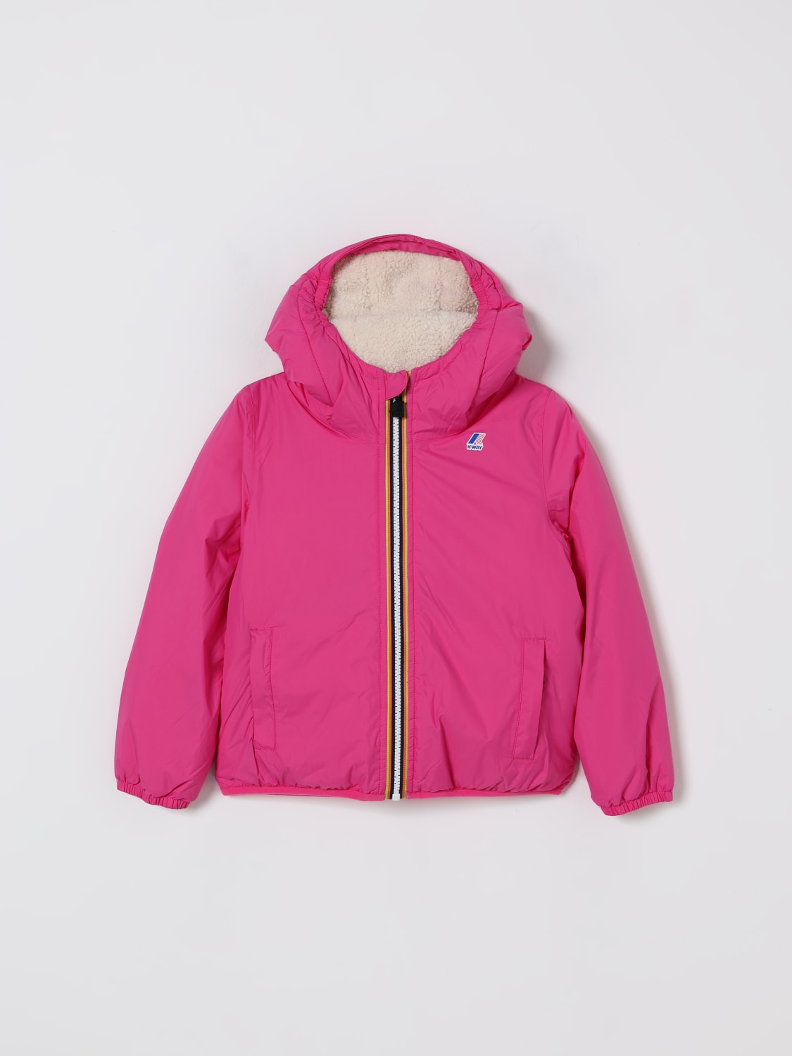 K-WAY JACKET: Jacket kids K-way, Fuchsia - Img 1