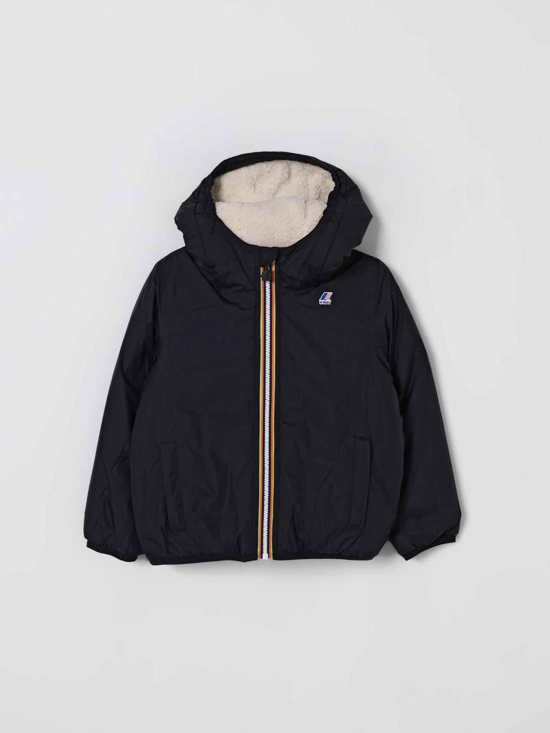 K-WAY JACKET: Jacket kids K-way, Black - Img 1