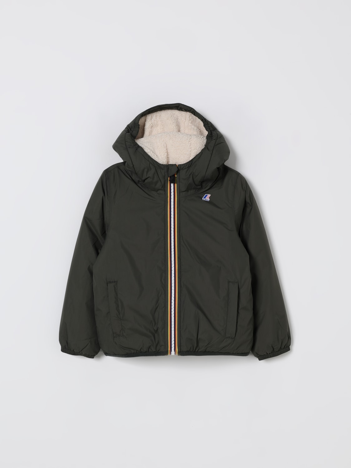K-WAY JACKET: Jacket kids K-way, Military - Img 1