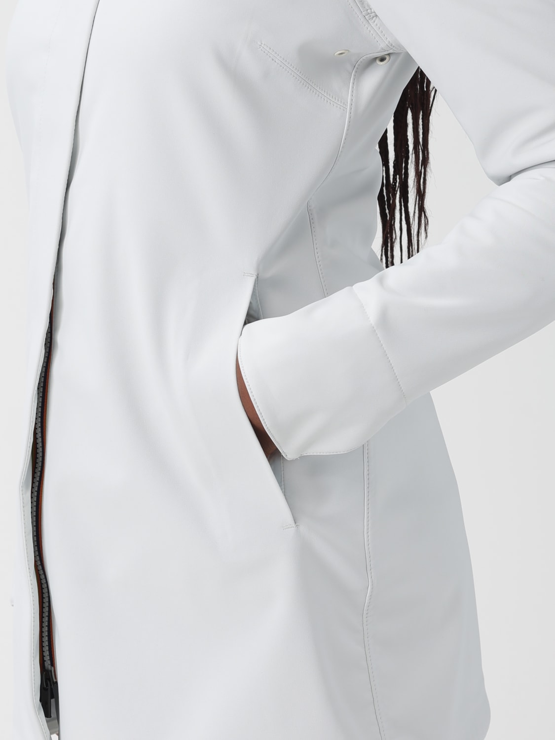 K-WAY JACKET: Coat woman K-way, White - Img 4