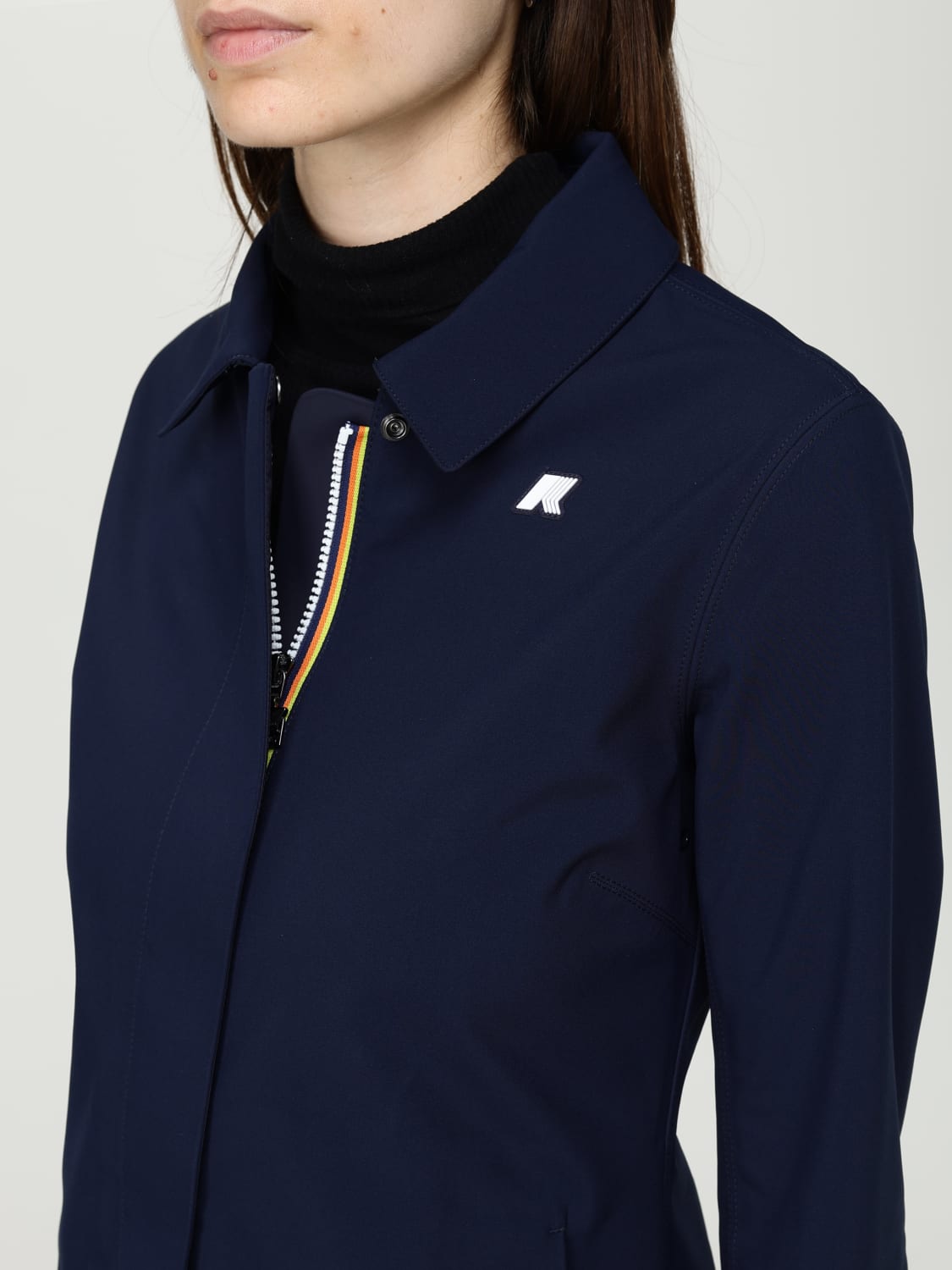 K-WAY JACKET: Coat woman K-way, Blue - Img 4