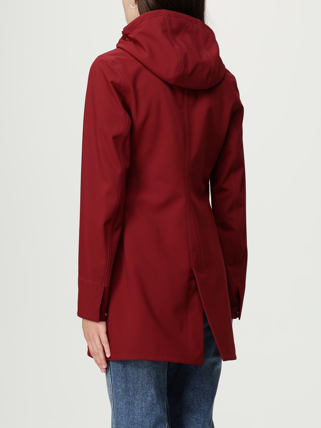 K-WAY JACKET: Coat woman K-way, Burgundy - Img 2