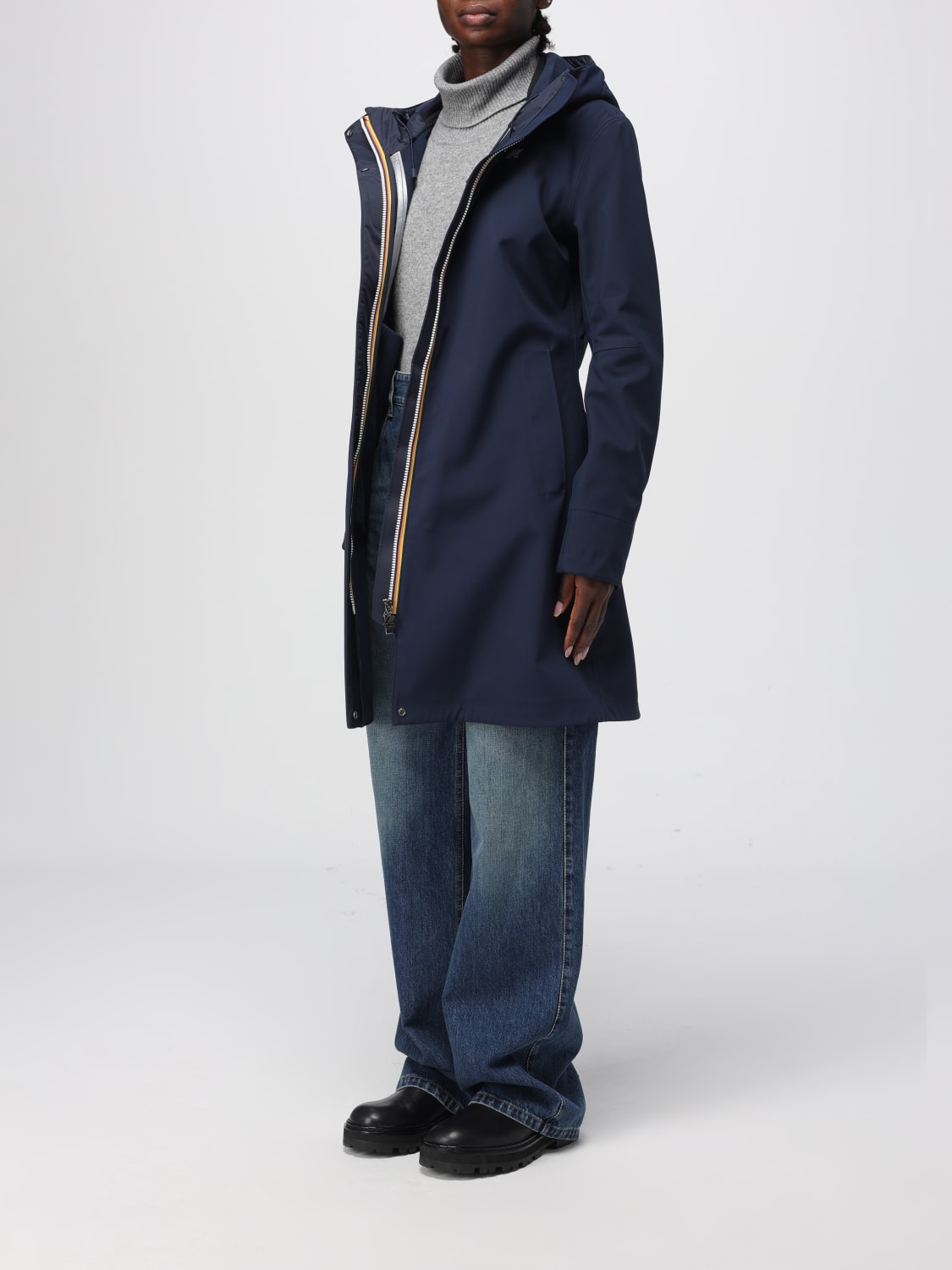 K-WAY GIACCA: Giacca Stephy K-Way in nylon, Blue - Img 3