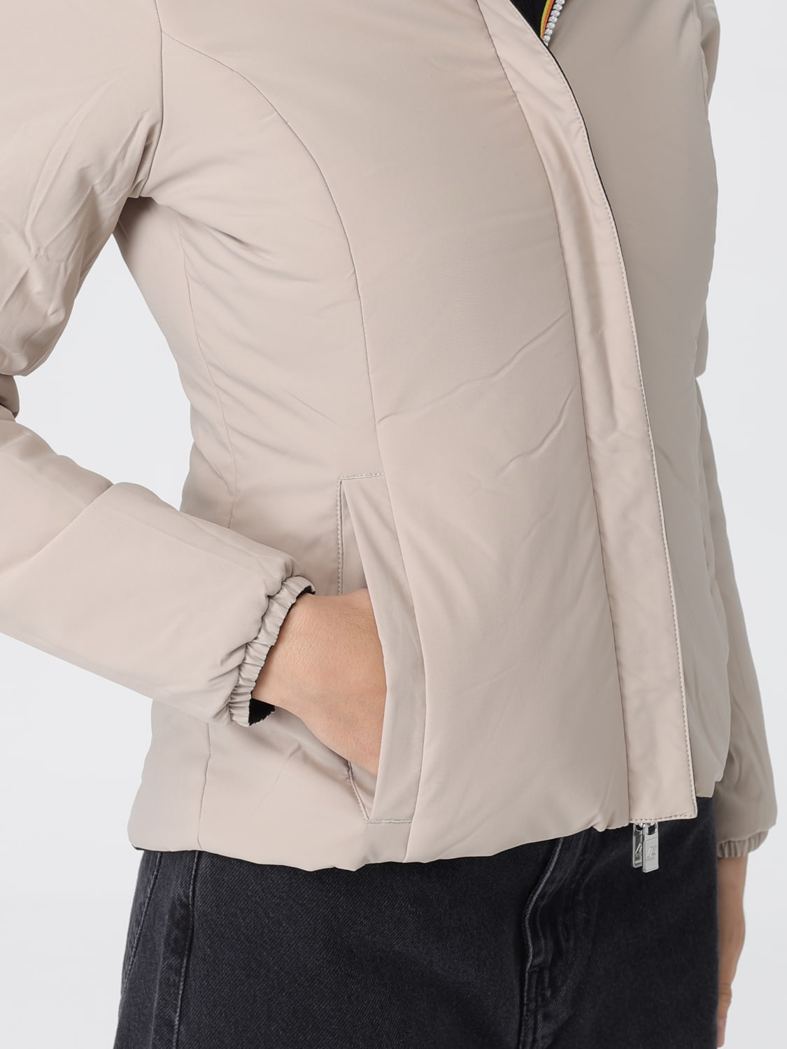 K-WAY GIACCA: Giubbotto reversibile K-Way in nylon , Nero - Img 4