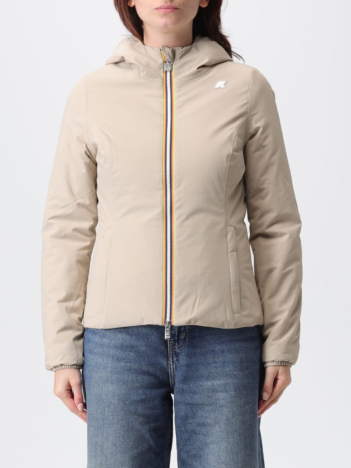K-WAY CHAQUETA: Chaqueta mujer K-way, Beige - Img 1