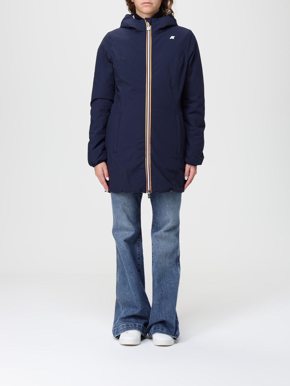 K-WAY GIACCA: Giubbotto reversibile K-Way in nylon , Blue - Img 1