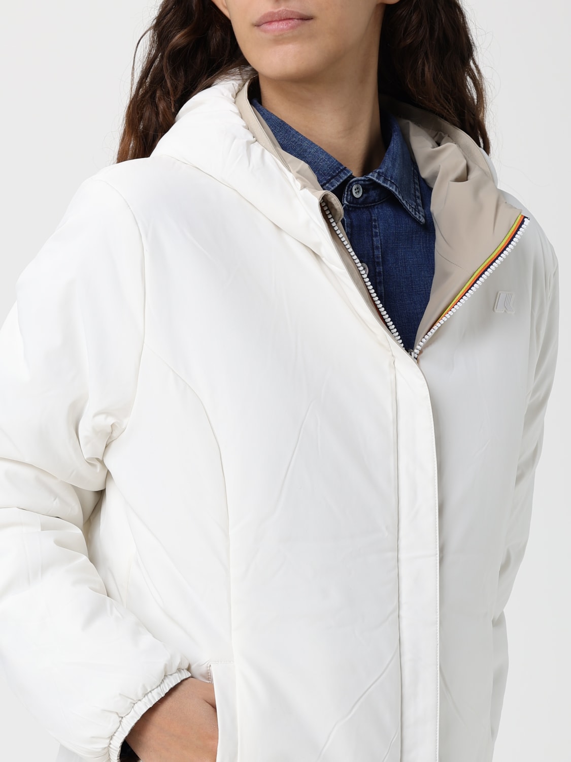 K-WAY JACKE: Jacke damen K-way, Beige - Img 4