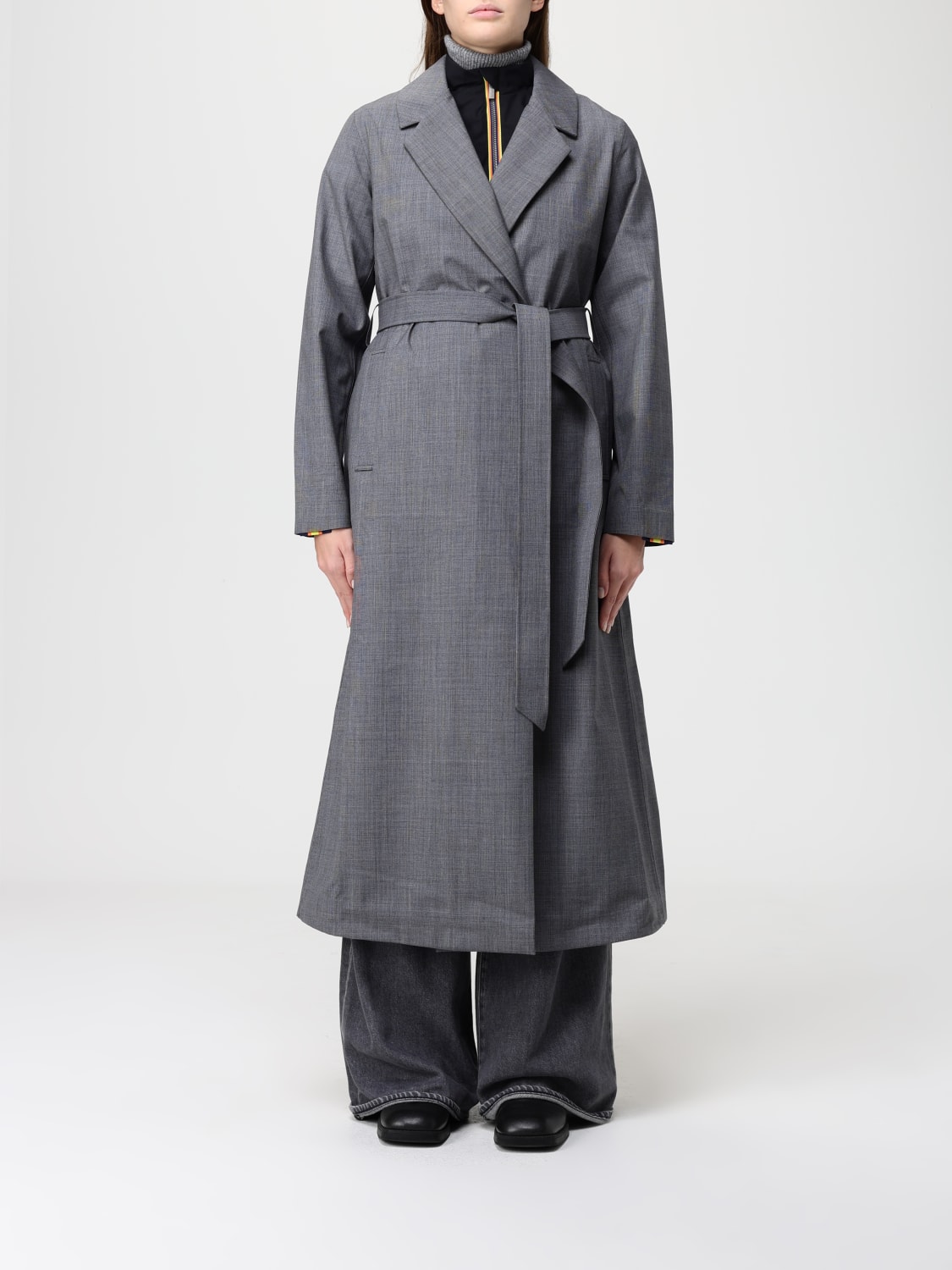 K-WAY MANTEL: Mantel damen K-way, Grau - Img 1