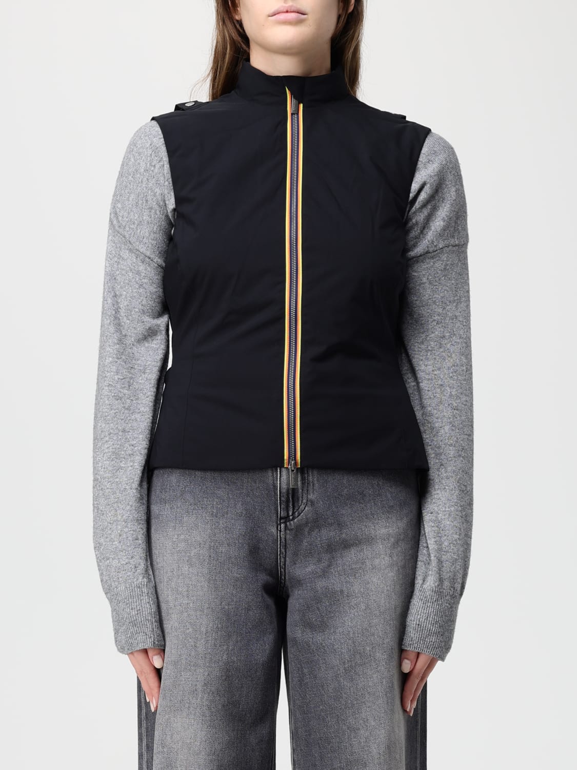 K-WAY MANTEL: Mantel damen K-way, Grau - Img 5