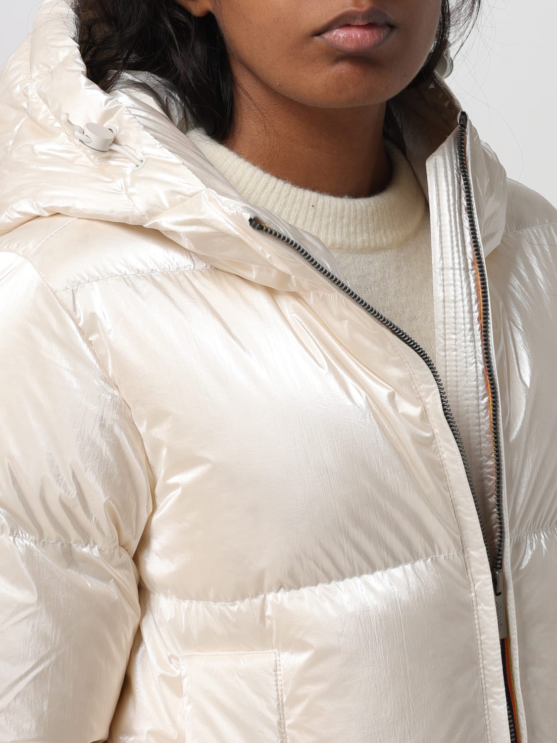 K-WAY JACKE: Jacke damen K-way, Weiß - Img 4