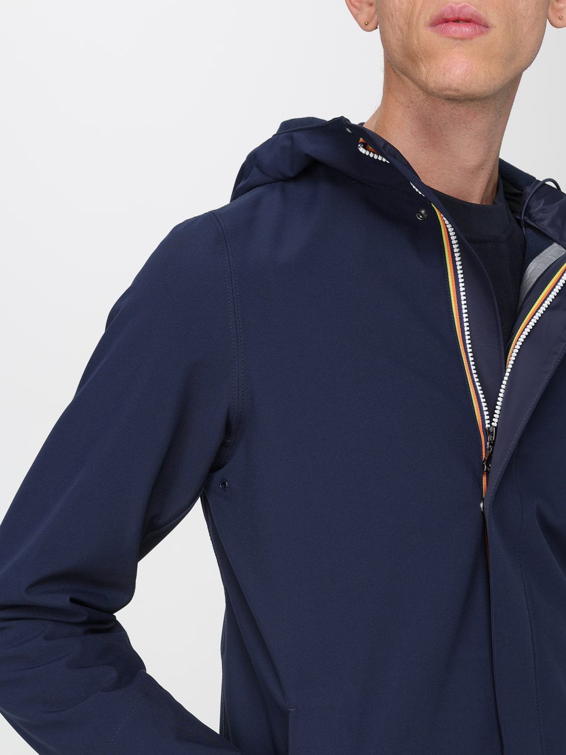 K-WAY 外套: 外套 男士 K-way, 蓝色 - Img 4