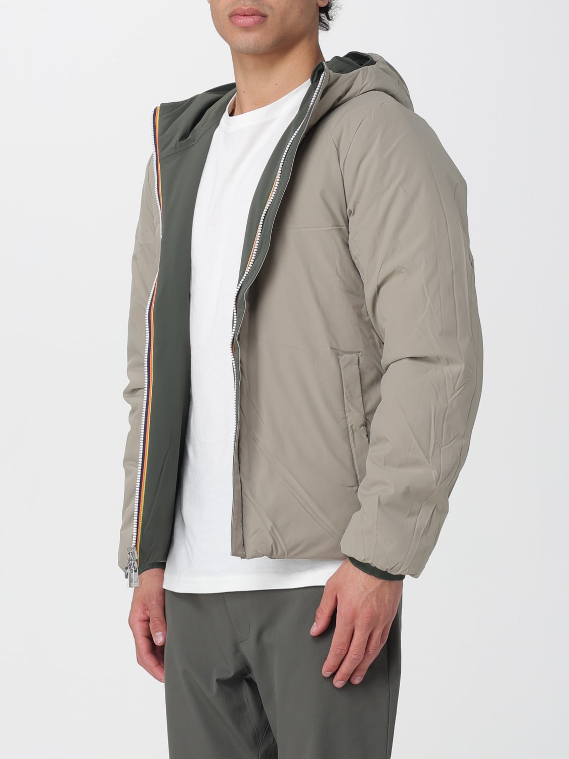 K-WAY JACKET: Jacket men K-way, Military - Img 3