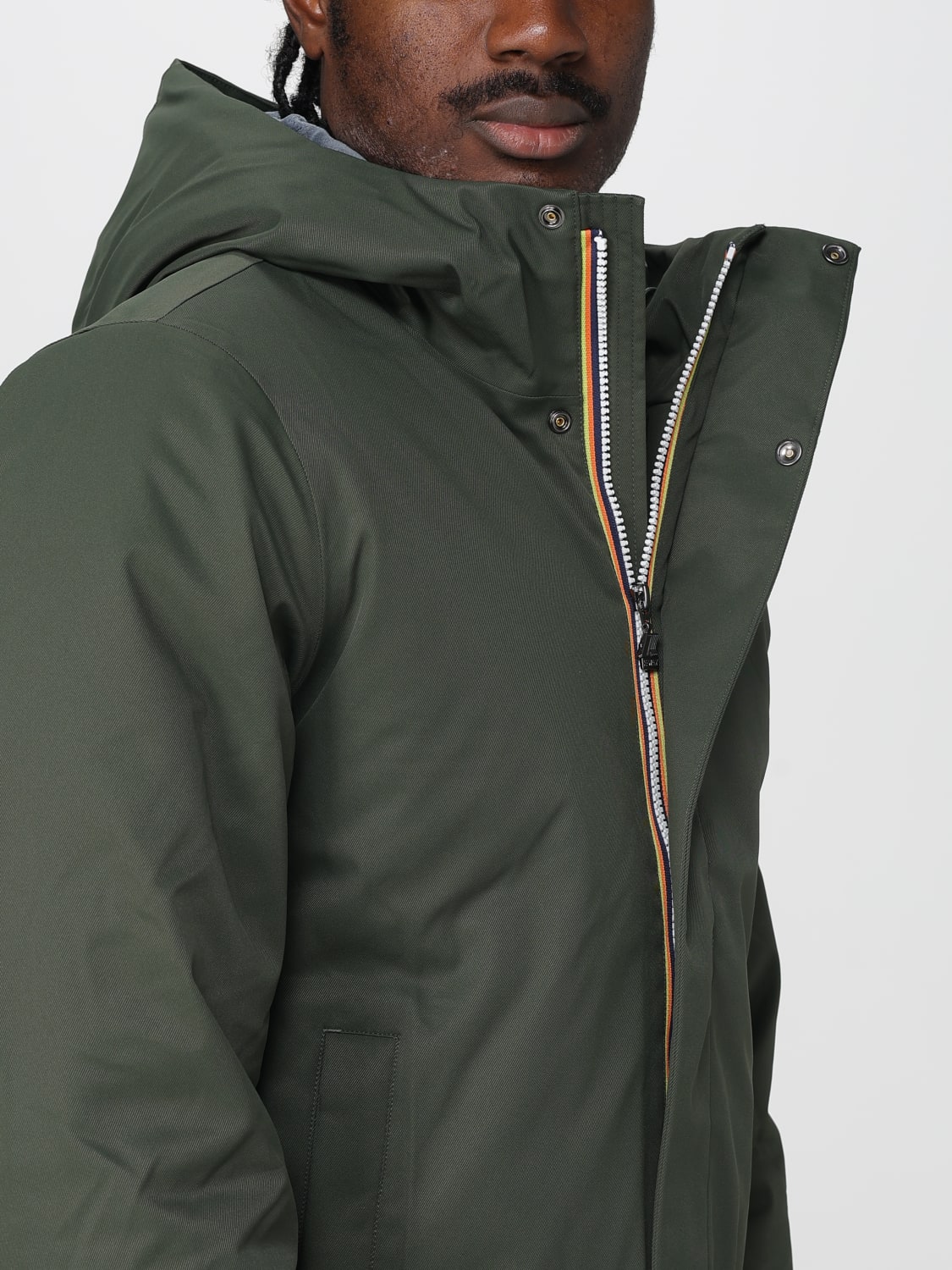 K-WAY 外套: 外套 男士 K-way, 绿色 - Img 4