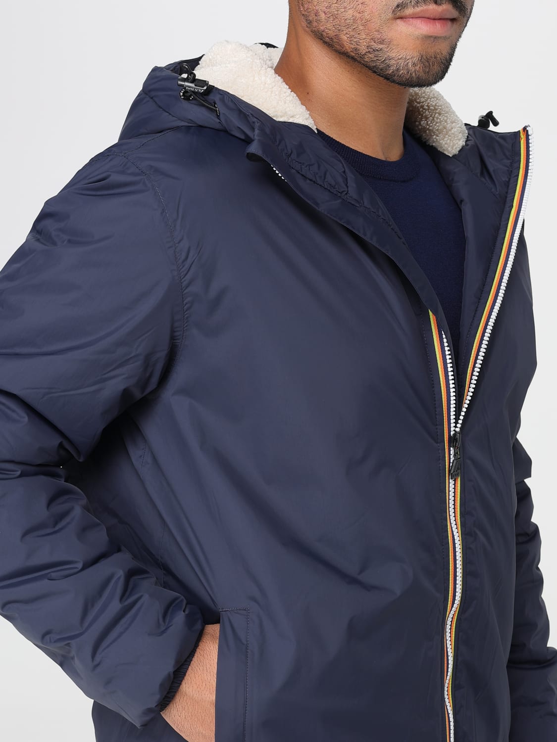 K-WAY JACKET: Jacket men K-way, Blue - Img 4