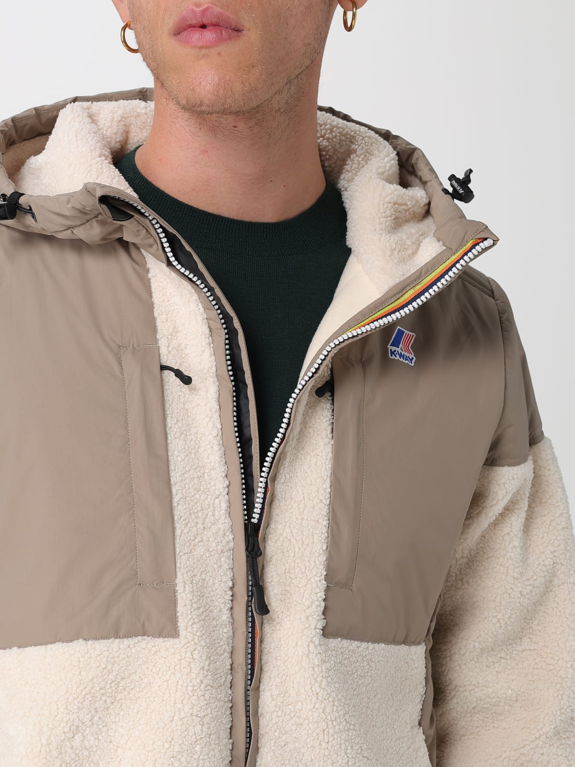 K-WAY JACKET: Jacket men K-way, Beige - Img 4