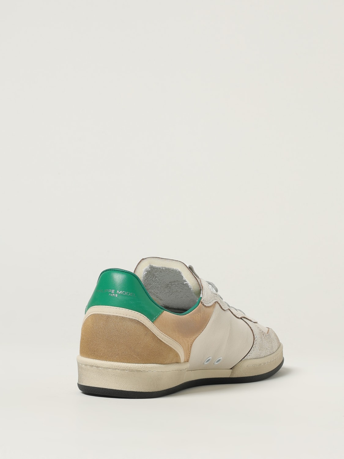 PHILIPPE MODEL SNEAKERS: Sneakers Pgal Philippe Model in pelle used , Bianco - Img 3