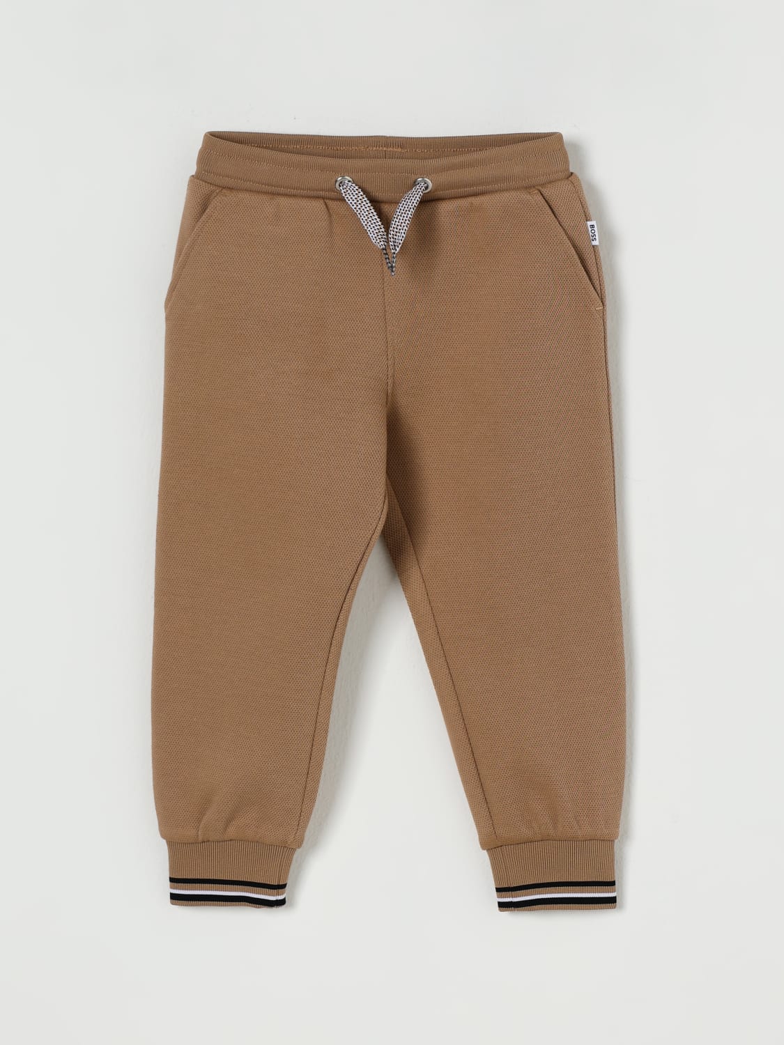BOSS PANTS: Pants kids Boss, Beige - Img 1