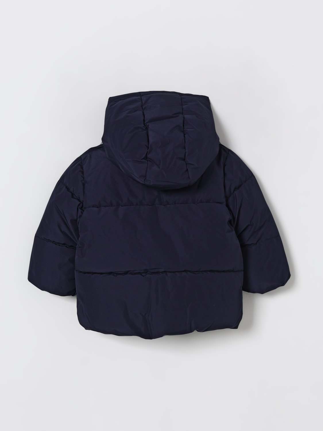 BOSS GIACCA: Piumino con cappuccio Boss, Blue Navy - Img 2